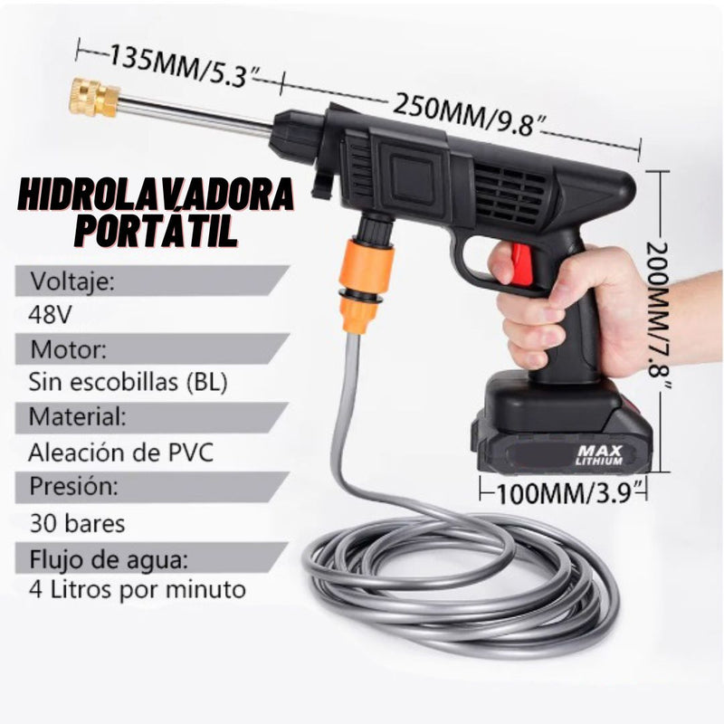 Hidrolavadora Recargable 48V + 2 Baterías